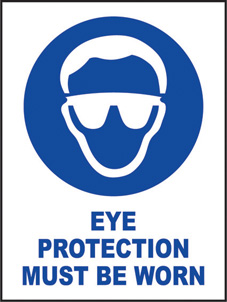 SAFETY SIGN (SAV) | Eye Protection Must Be Worn